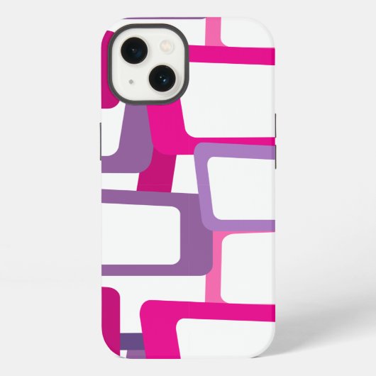 Etui iPhone 13 Rectangles modernes du milieu du siècle (Verso)