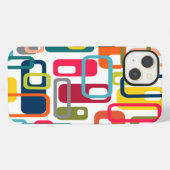 Etui iPhone 13 Rectangles Modernité du milieu du XXe siècle (Verso Horizontal)