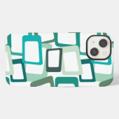 Etui iPhone 13 Rectangles Modernité Milieu de Siècle (Verso Horizontal)