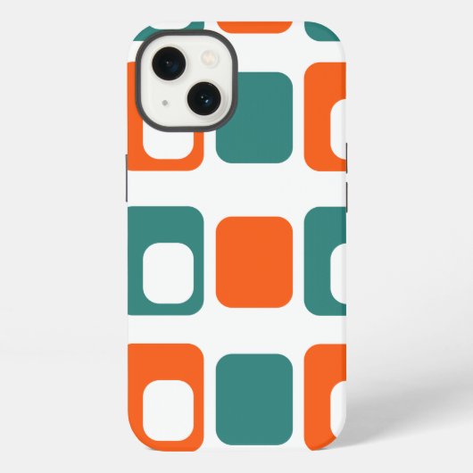 Etui iPhone 13 Rectangles Ouverts et Fermés (Verso)