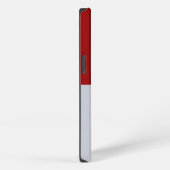 Etui iPhone 13 Rectangles rouges et gris (Côté droit)