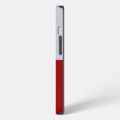 Etui iPhone 13 Rectangles rouges et gris (Côté gauche)