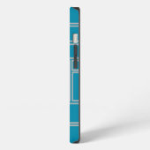 Etui iPhone 13 Rectangles sarcelles (Côté gauche)