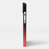 Etui iPhone 13 Red Black Ombre Business Logo & Social Media (Côté gauche)