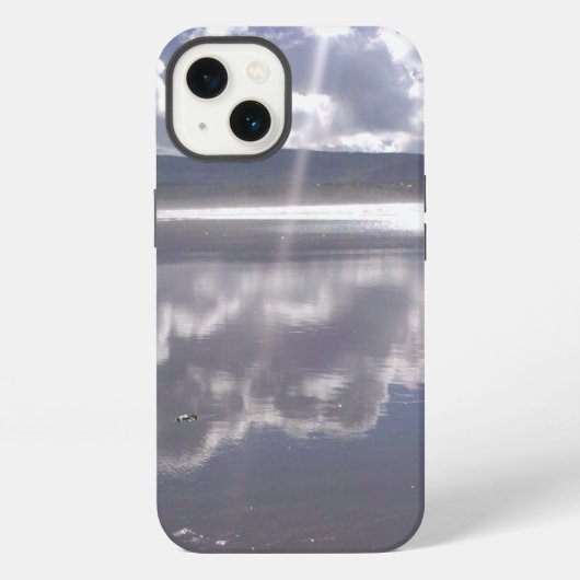 Etui iPhone 13 Reflets sur la plage irlandaise (Verso)