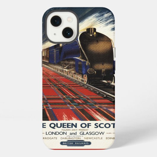 Etui iPhone 13 Reine de train écossais de pullman (Verso)