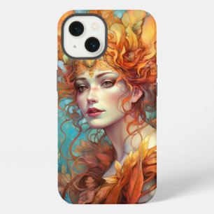 Etui iPhone 13 Reine Déesse Fantasy de l'Automne