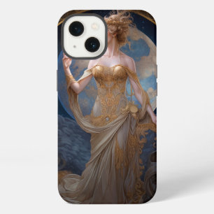 Etui iPhone 13 Reine Déesse Lunaire Fantastique Art