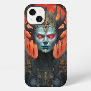 Etui iPhone 13 Reine démone Déesse sombre Art fantastique
