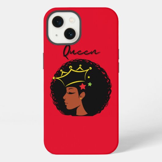 Etui iPhone 13 Reine noire (Verso)