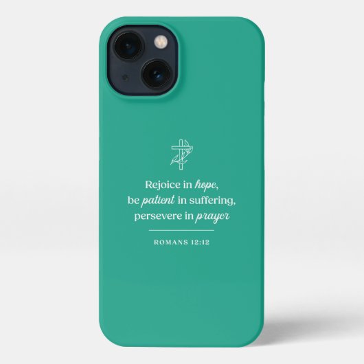 Etui iPhone 13 Rejoice in Hope Christian (Verso)