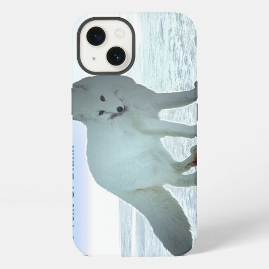 Etui iPhone 13 Renard arctique (Verso)