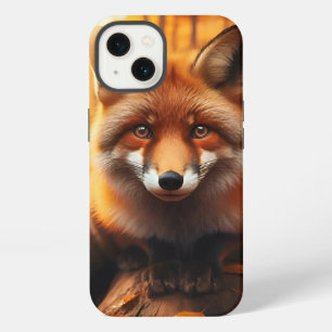 Etui iPhone 13 Renard d'automne en esthétique et joli charme fore