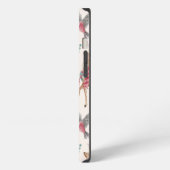 Etui iPhone 13 Rennes adorables, Oiseaux, Fleurs (Côté gauche)
