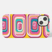 Etui iPhone 13 Rétro cas rose génial de téléphone de motif de (Verso Horizontal)