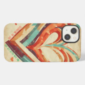 Etui iPhone 13 Rétro en forme de coeur (Verso Horizontal)