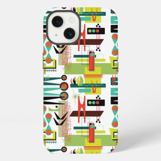 Etui iPhone 13 Rétro moderne (Verso)