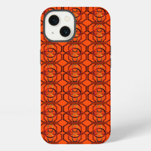 Etui iPhone 13 Rétro orange 1970