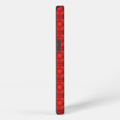 Etui iPhone 13 Retro Red Trellis iPhone / coque ipad (Côté droit)