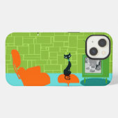 Etui iPhone 13 Retro Space Age Kitty iPhone 6 Coque (Verso Horizontal)
