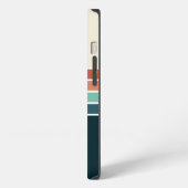 Etui iPhone 13 Retro Striped Pattern 70's 80's, Colorful (Côté gauche)
