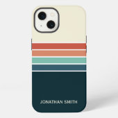 Etui iPhone 13 Retro Striped Pattern 70's 80's, Colorful (Verso)