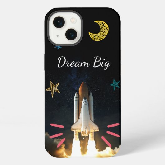 Etui iPhone 13 Rêve Épique Grande Navette Spatiale Graphique (Verso)