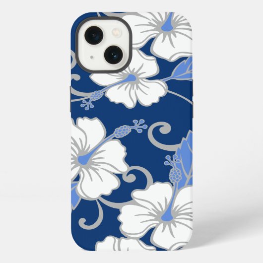ETUI iPhone 13 RÊVE POLYNÉSIEN (BLEU) (Verso)