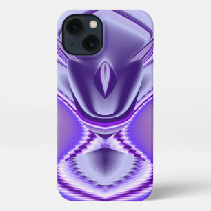Etui iPhone 13 Rêves arc-en-ciel à fleurs violettes