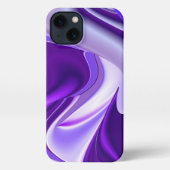 Etui iPhone 13 Rêves arc-en-ciel à fleurs violettes (Verso)