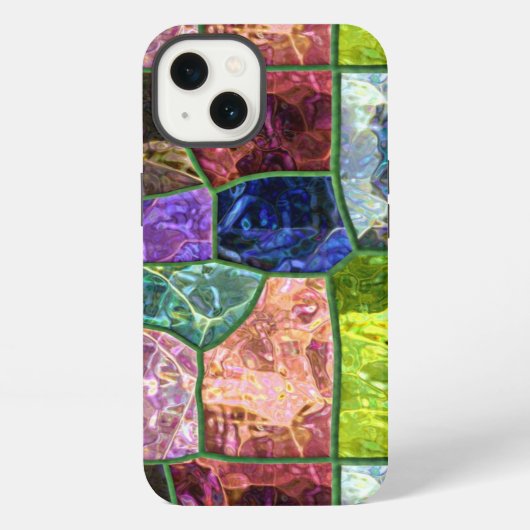 Etui iPhone 13 Roche colorée (Verso)