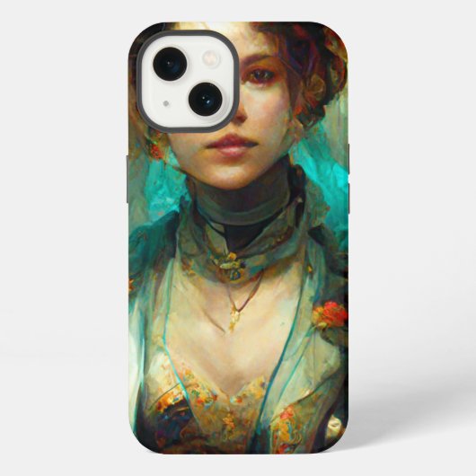 Etui iPhone 13 Rococo Future Imaginaire Sci-Fi (Verso)