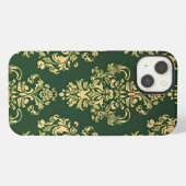 Etui iPhone 13 Rococo Vert classique (Verso Horizontal)