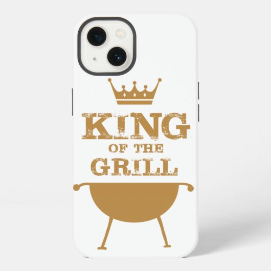 Etui iPhone 13 Roi Du Grill, Or (Verso)