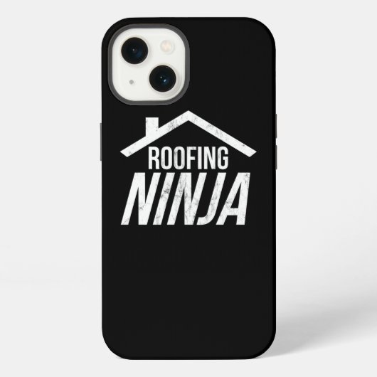 Etui iPhone 13 Roofer Design Funny Ninja Roofing Work Profession (Verso)