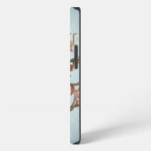 Etui iPhone 13 Rose baroque (Côté gauche)