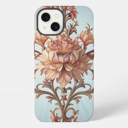 Etui iPhone 13 Rose baroque (Verso)