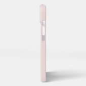 Etui iPhone 13 Rose Gold & Blush Pink Marble subtil Personnalisé (Côté gauche)