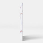 Etui iPhone 13 Rose Gold & Blush Pink Marble subtil Personnalisé (Côté droit)