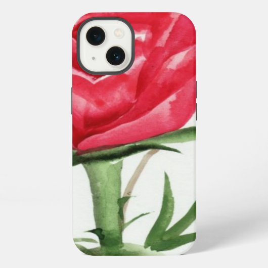 Etui iPhone 13 Rose Rouge (Verso)