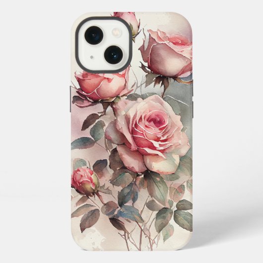 Etui iPhone 13 Roses (Verso)
