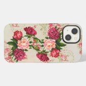 Etui iPhone 13 Roses roses (Verso Horizontal)