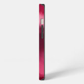 Etui iPhone 13 rouge et rose abstrait (Côté gauche)