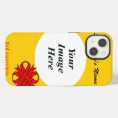 Etui iPhone 13 Ruban rouge de trèfle Modèle par Kenneth Yoncich (Verso Horizontal)