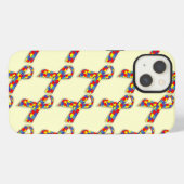 Etui iPhone 13 Rubans de puzzle (Verso Horizontal)