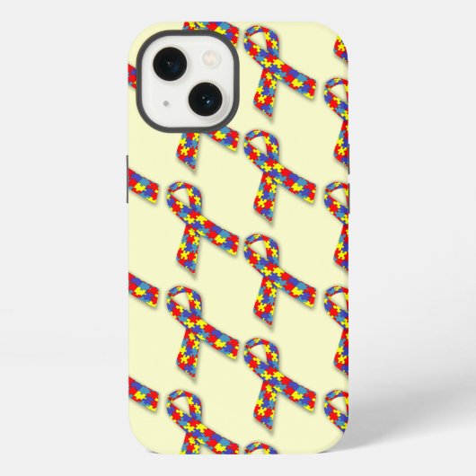 Etui iPhone 13 Rubans de puzzle (Verso)