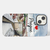 Etui iPhone 13 Rue dans le centre de Prague (Verso Horizontal)