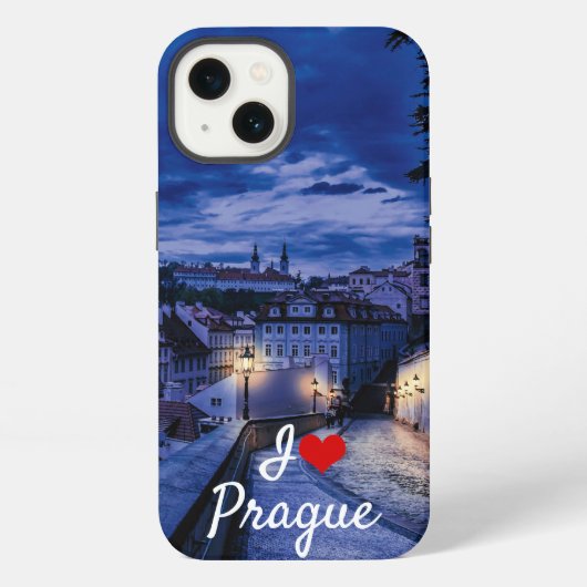 Etui iPhone 13 Rue du soir à Prague (Verso)