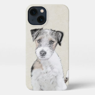 Etui iPhone 13 Russell Terrier Peinture rugueuse - Art Chien orig