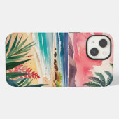 Etui iPhone 13 Sables Dorés (Verso Horizontal)